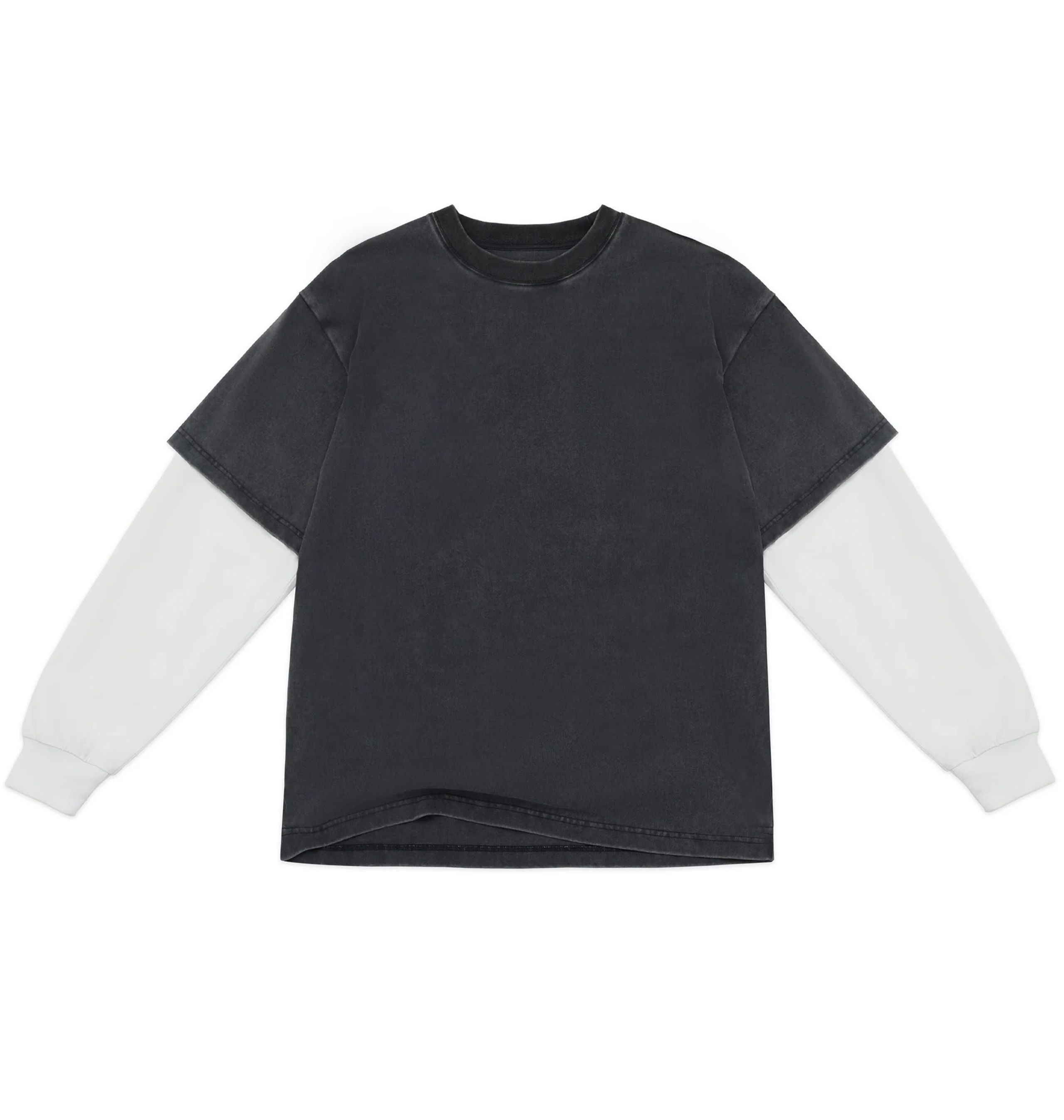 Cotton Collective Oversized Kids 2Fer L/S Tee 7.5 Oz Factory 1 Direct