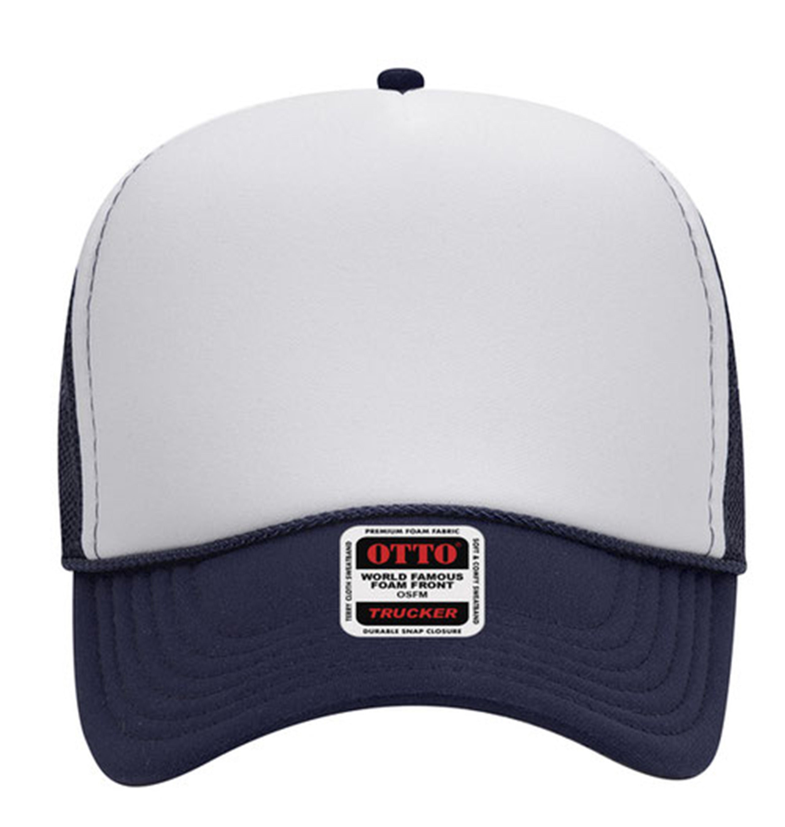 Otto Cap 5 Panel Mid Profile Mesh Back Trucker Hat Factory 1 Direct
