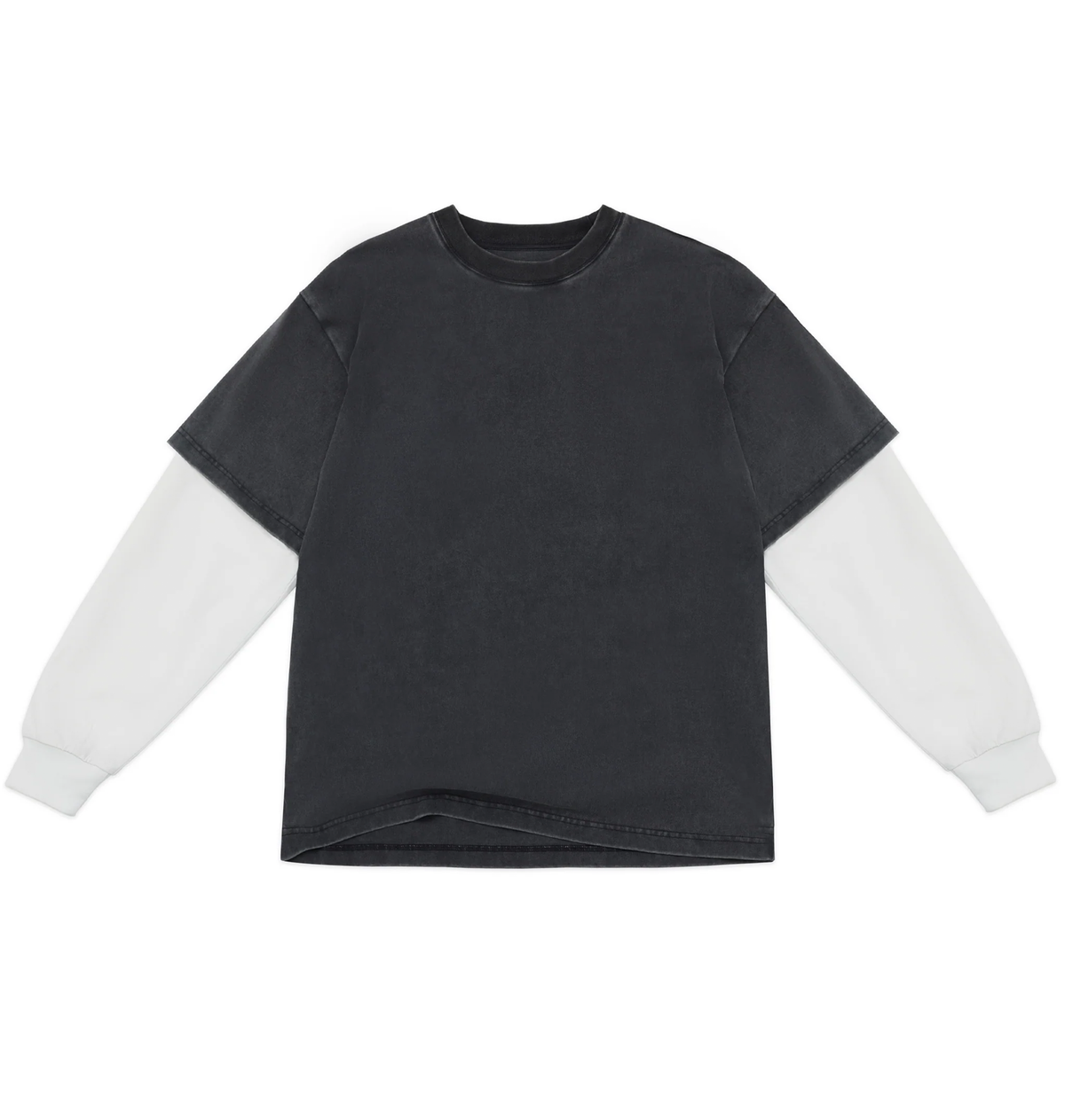 Cotton Collective Oversized Box 2Fer L/S Tee 7.5oz Factory 1 Direct