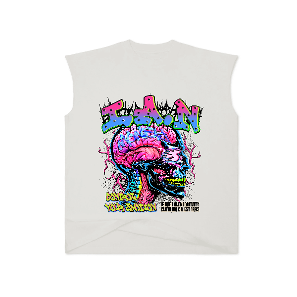 Cotton Collective Muscle Tee 7.5oz | Blanc White imprintNext