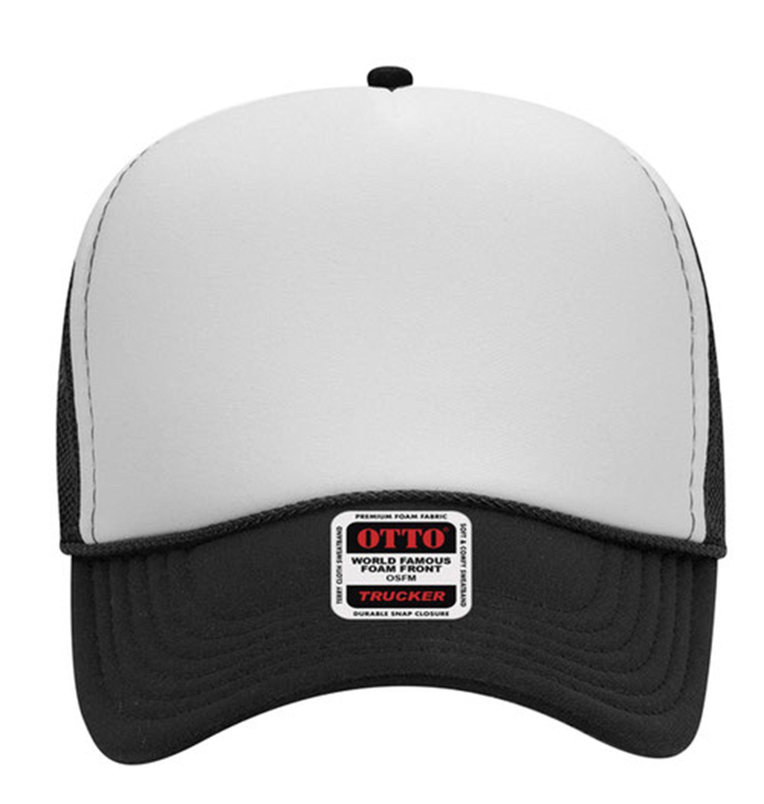 Otto Cap 5 Panel Mid Profile Mesh Back Trucker Hat Factory 1 Direct