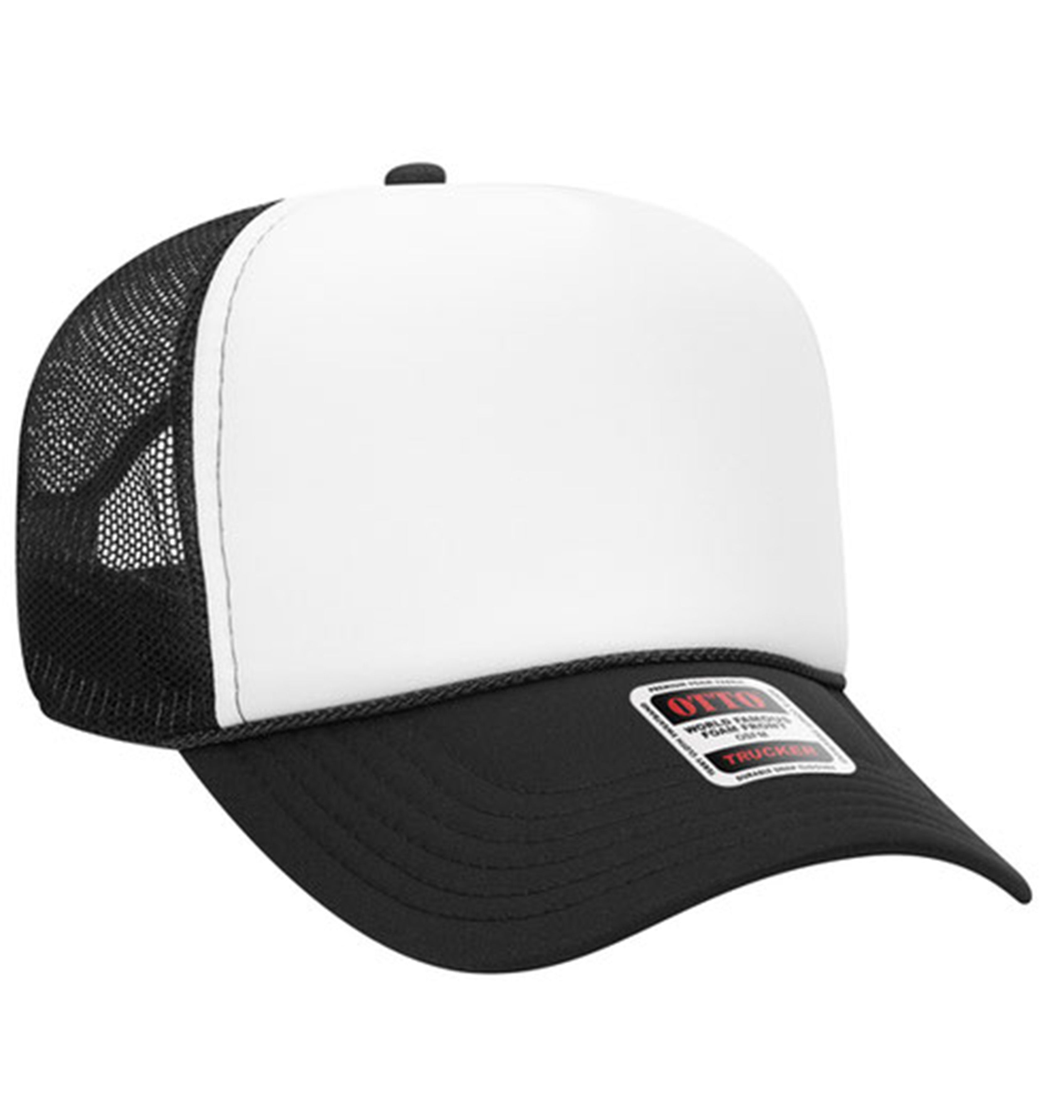 Otto Cap 5 Panel Mid Profile Mesh Back Trucker Hat Factory 1 Direct