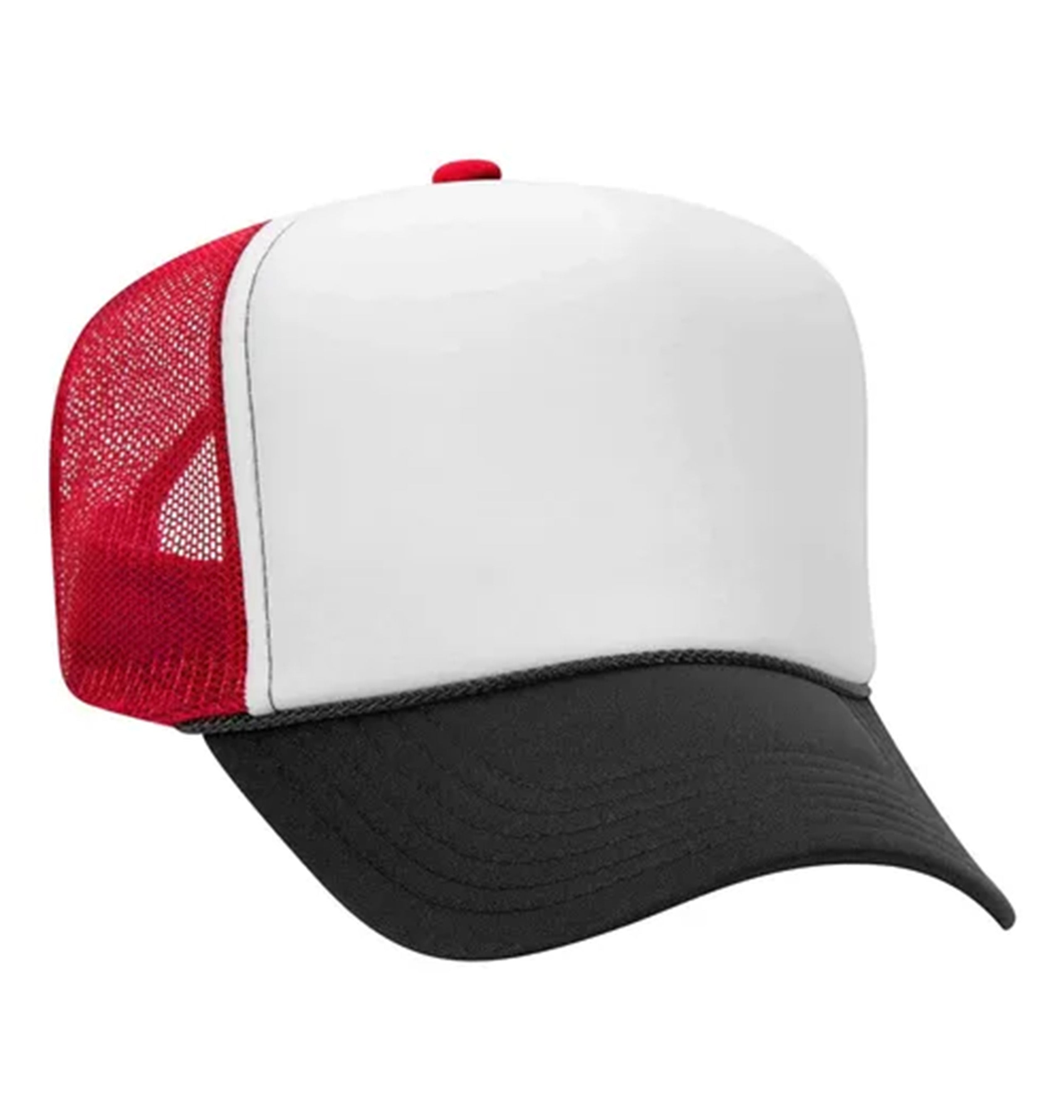 Otto Cap 5 Panel Mid Profile Mesh Back Trucker Hat Factory 1 Direct