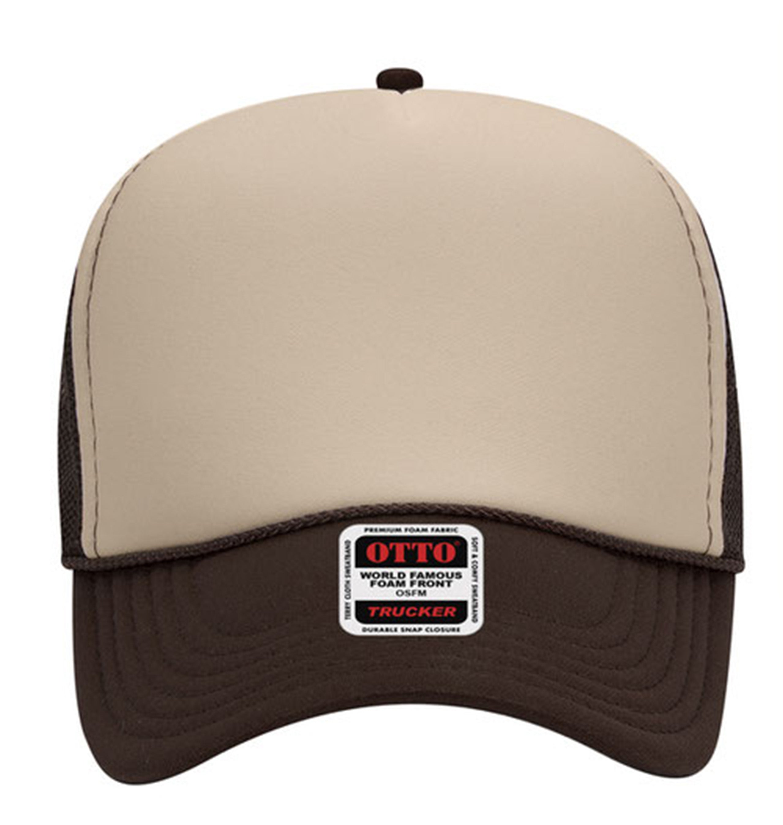 Otto Cap 5 Panel Mid Profile Mesh Back Trucker Hat Factory 1 Direct