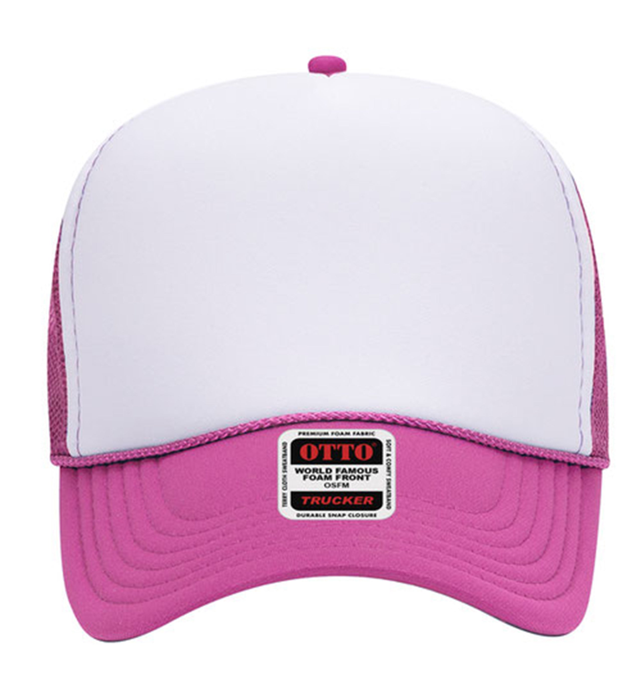 Otto Cap 5 Panel Mid Profile Mesh Back Trucker Hat Factory 1 Direct