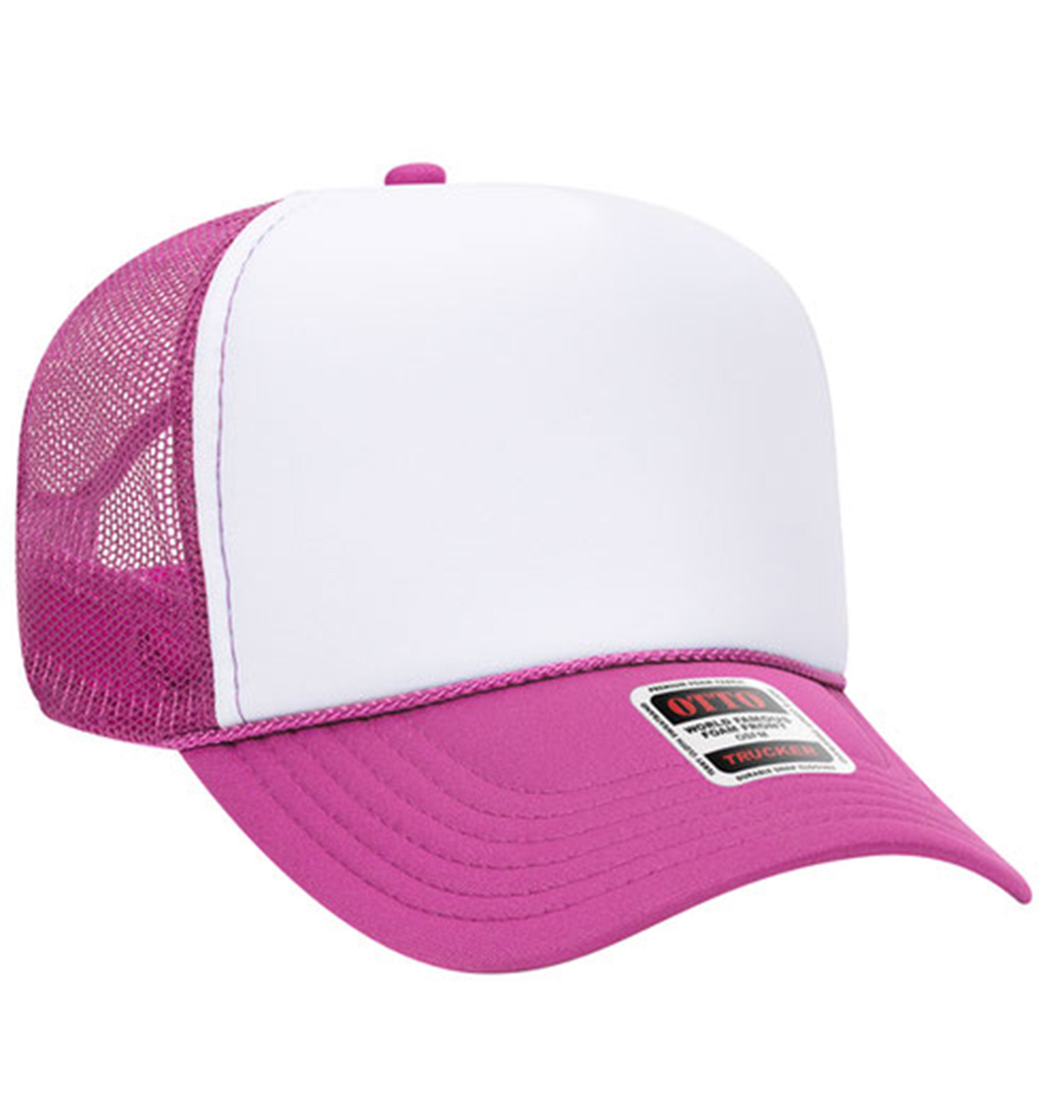 Otto Cap 5 Panel Mid Profile Mesh Back Trucker Hat Factory 1 Direct