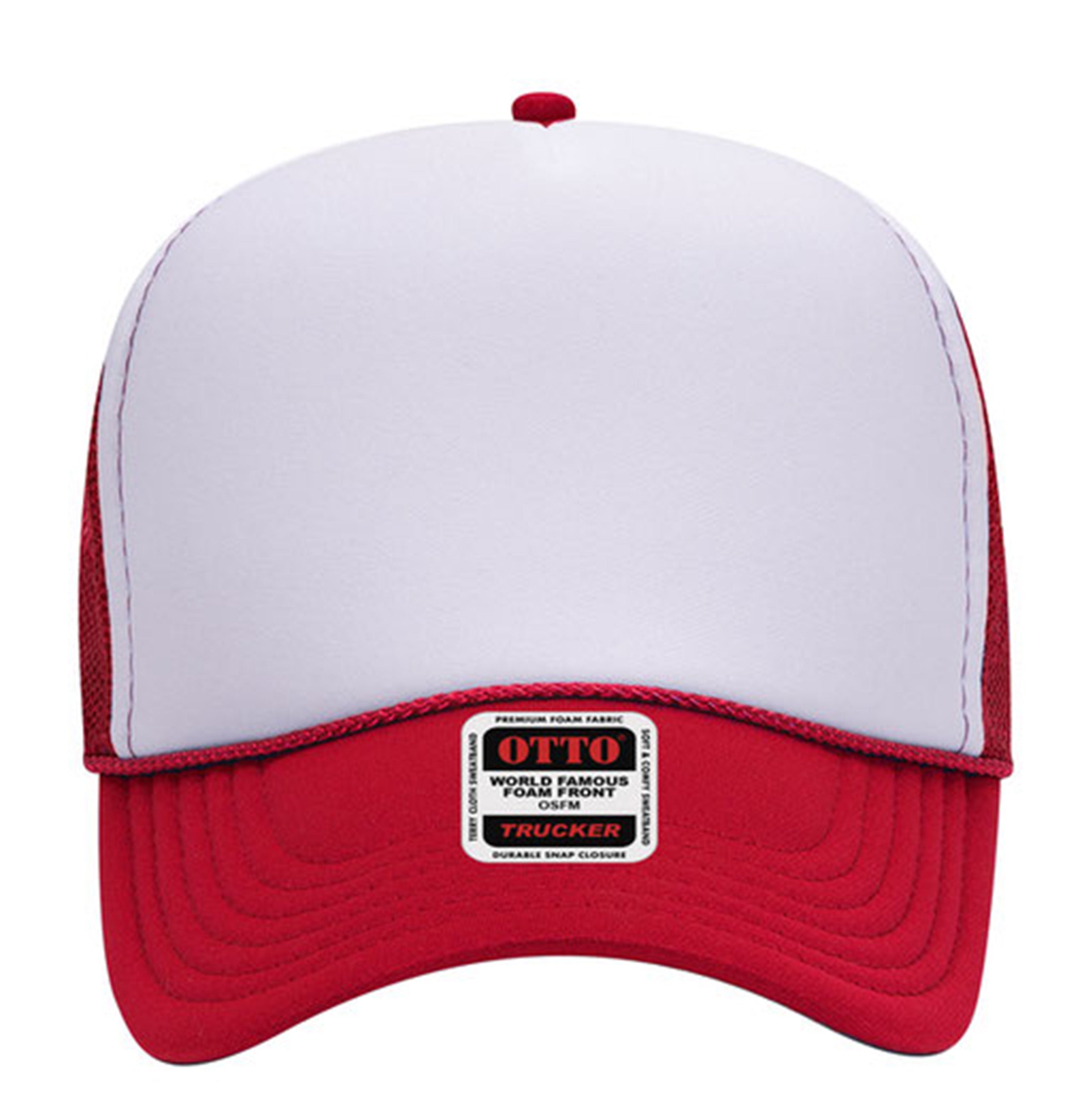 Otto Cap 5 Panel Mid Profile Mesh Back Trucker Hat Factory 1 Direct