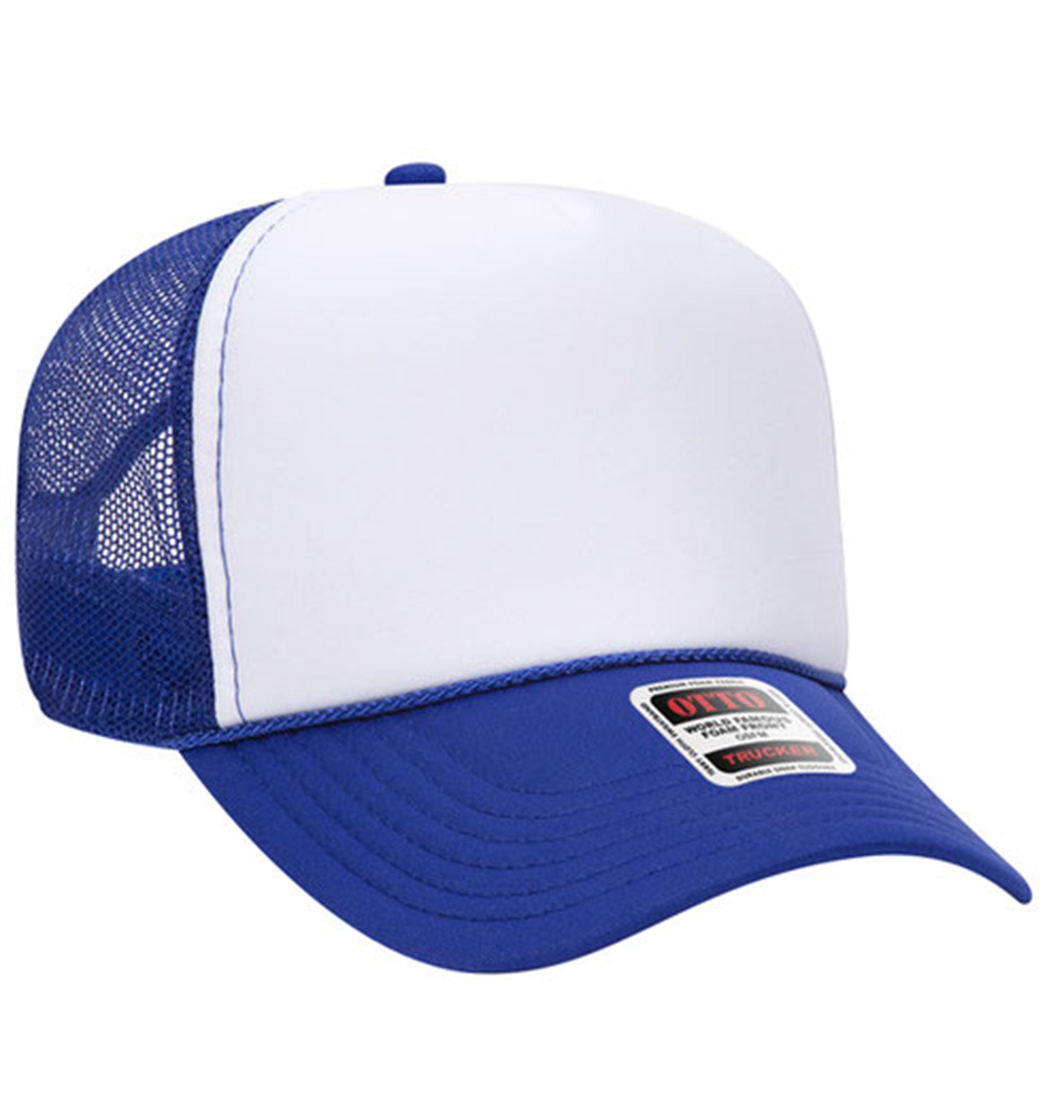 Otto Cap 5 Panel Mid Profile Mesh Back Trucker Hat Factory 1 Direct