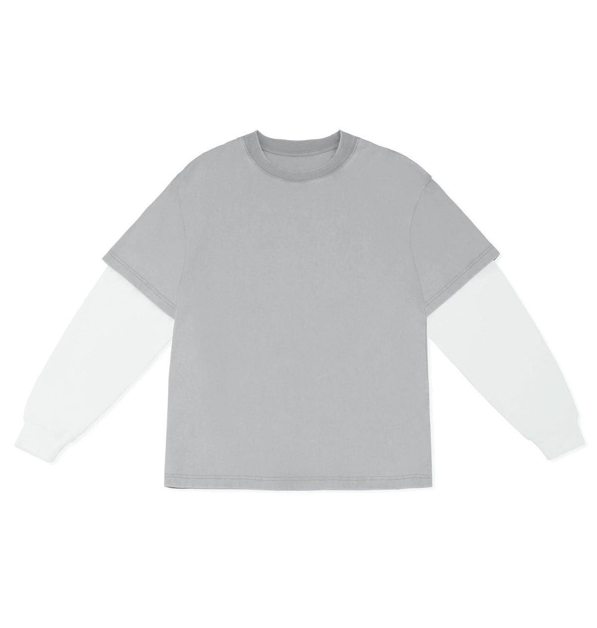 Cotton Collective Oversized Box 2Fer L/S Tee 7.5oz Factory 1 Direct